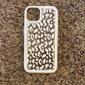 Leopard Print Phone Case - White